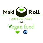 Logotipo Maki Roll And Vegan Food